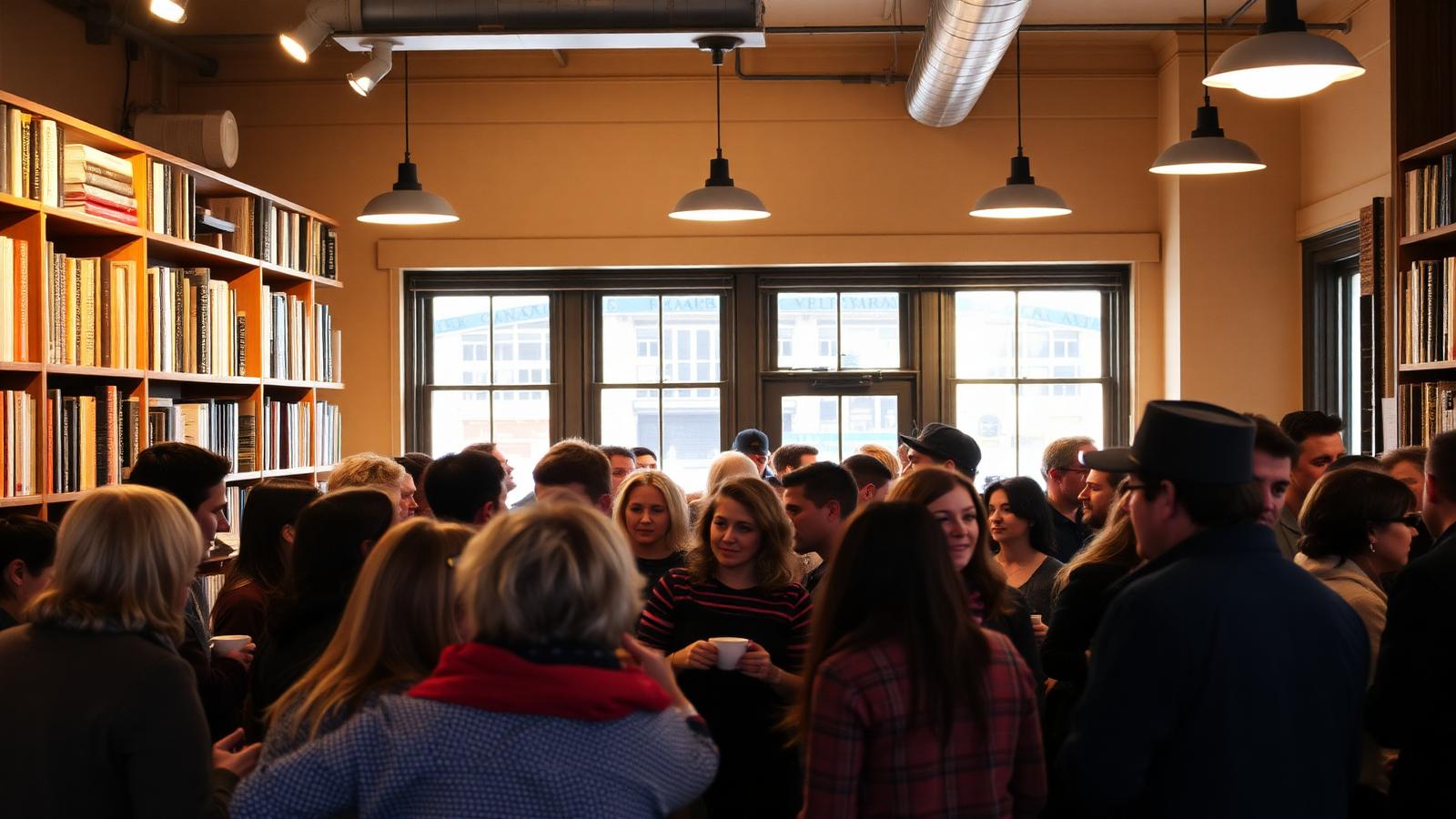People meeting and socializing in Cambridge, Boston